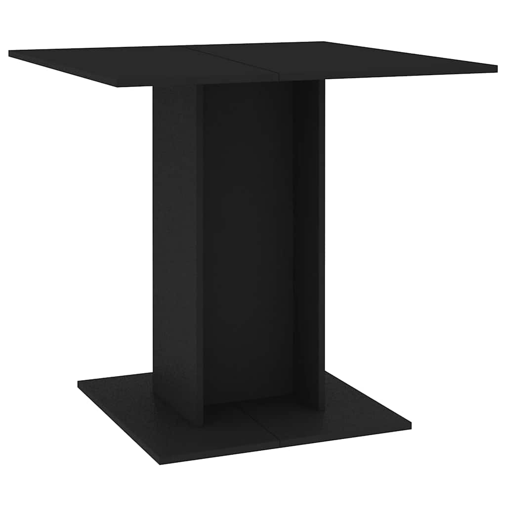 Table à manger Noir 80x80x75 cm bois d'ingénierie - XIOS