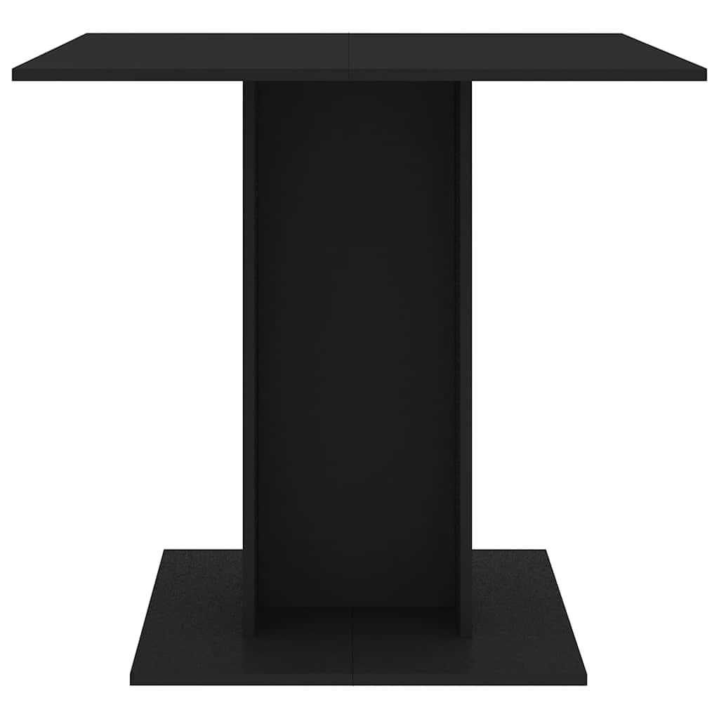 Table à manger Noir 80x80x75 cm bois d'ingénierie - XIOS