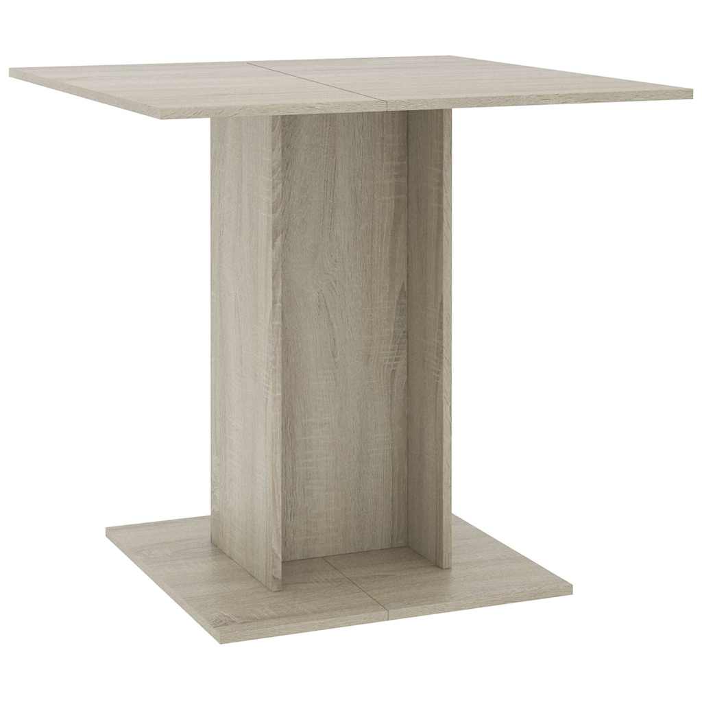 Table à dîner Chêne sonoma 80x80x75 cm Bois d'ingénierie - XIOS