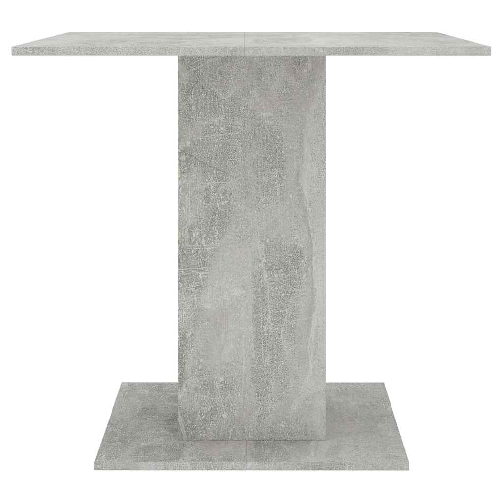 Table à manger Gris béton 80x80x75 cm bois d'ingénierie - XIOS