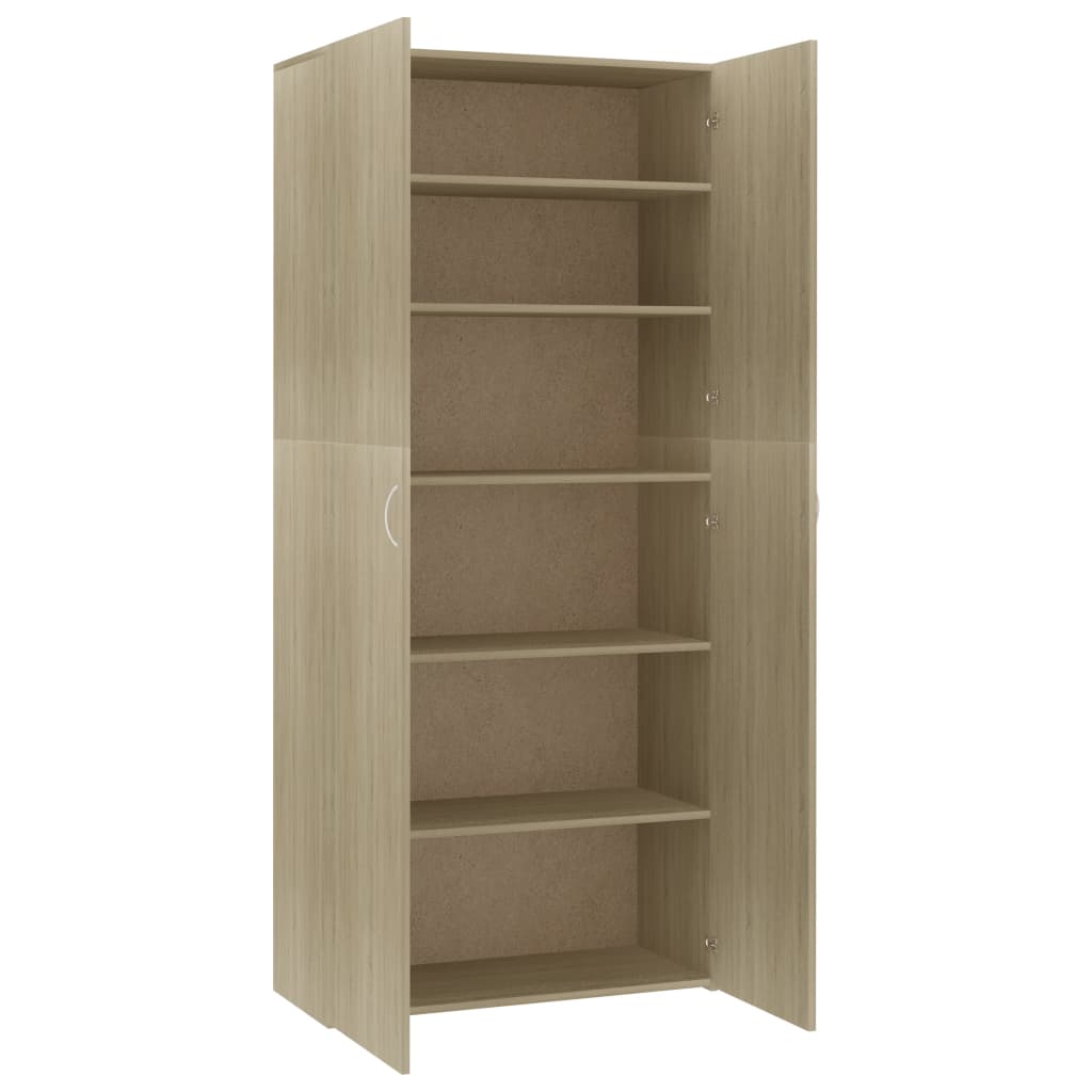 Armoire à chaussures Chêne sonoma 80x35,5x180cm Bois ingénierie - XIOS