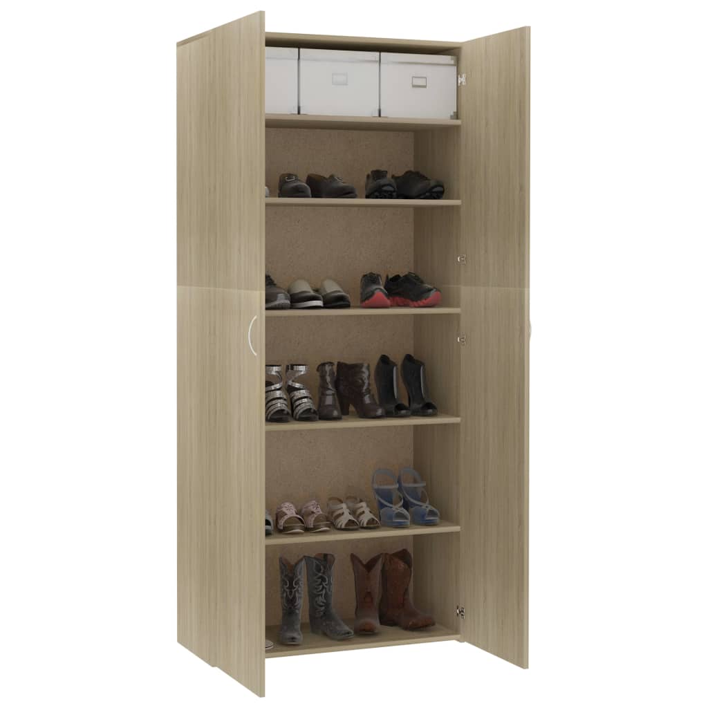 Armoire à chaussures Chêne sonoma 80x35,5x180cm Bois ingénierie - XIOS