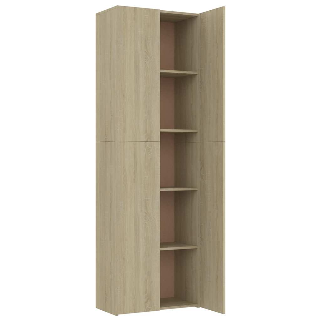 Armoire de bureau Chêne sonoma 60x32x190 cm Bois d'ingénierie - XIOS