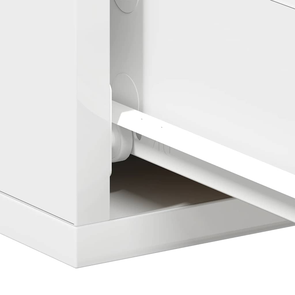 Tables de chevet flottantes 2 pcs Blanc bois d’ingénierie - XIOS