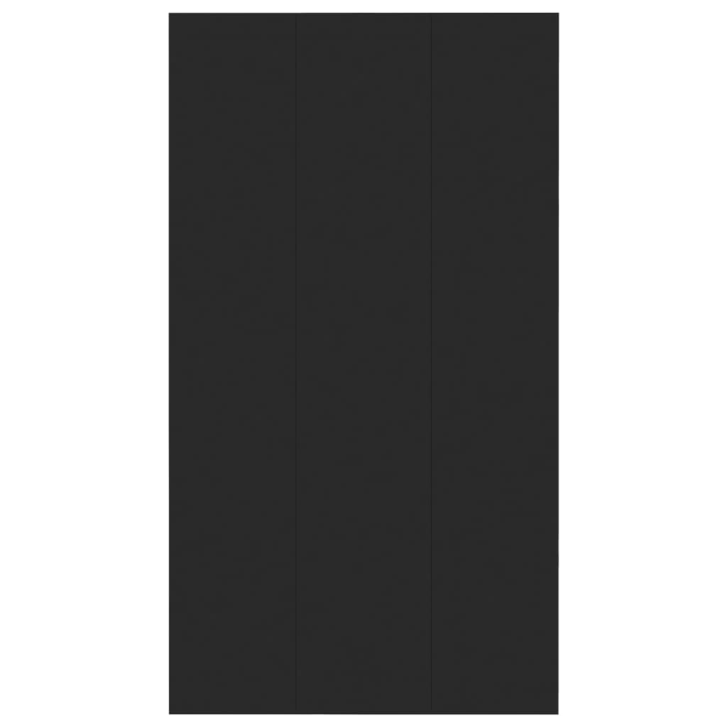 Bibliothèque/Buffet noir 66x30x98 cm bois d'ingénierie - XIOS