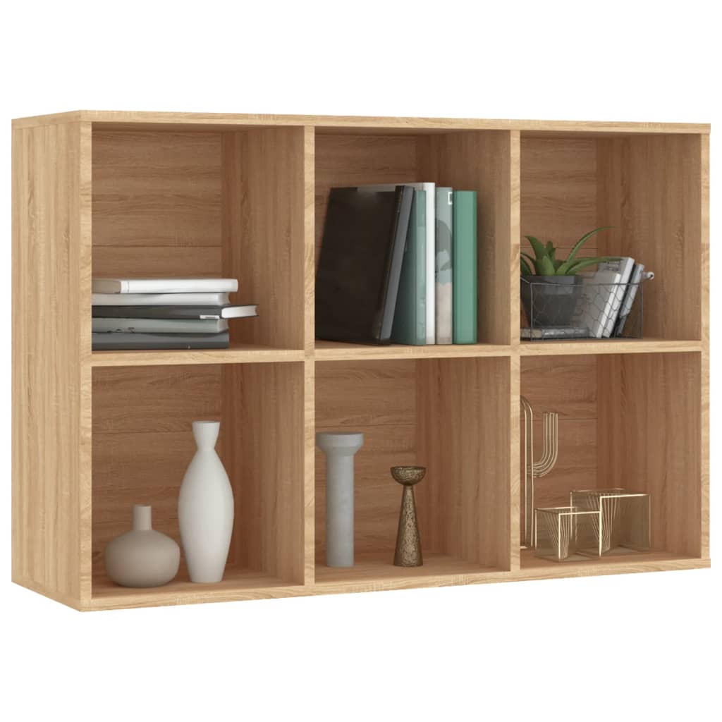Bibliothèque/Buffet chêne sonoma 66x30x98 cm bois d'ingénierie - XIOS