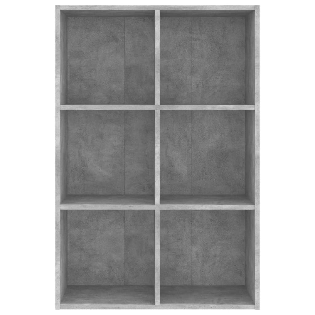 Bibliothèque/Buffet gris béton 66x30x98 cm bois d'ingénierie - XIOS