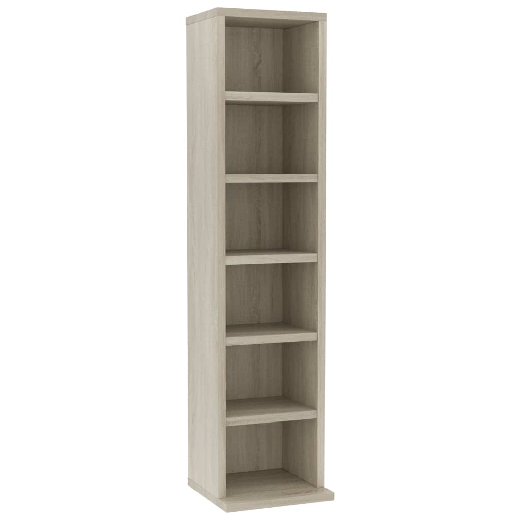 Armoire à CD Chêne sonoma 21x20x88 cm Bois d'ingénierie - XIOS