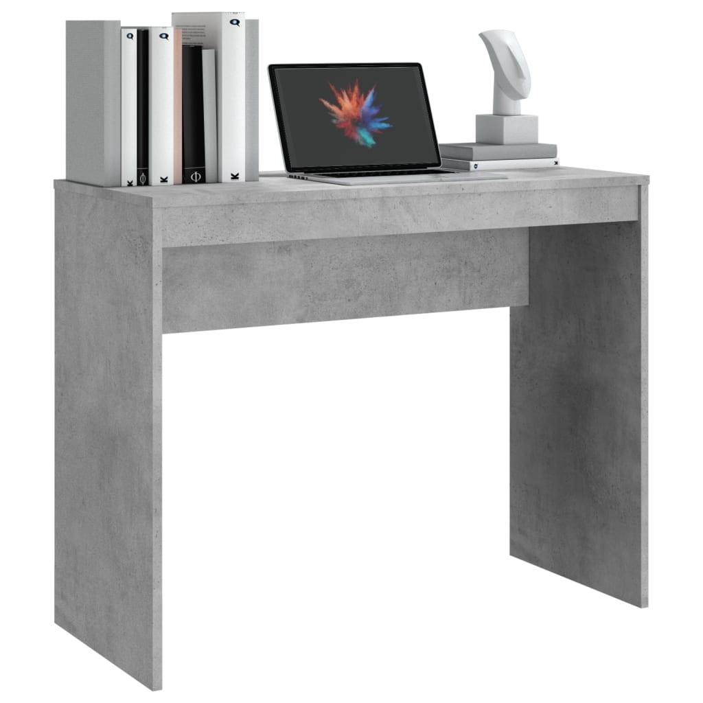 Bureau Gris béton 90x40x72 cm Bois d'ingénierie - XIOS