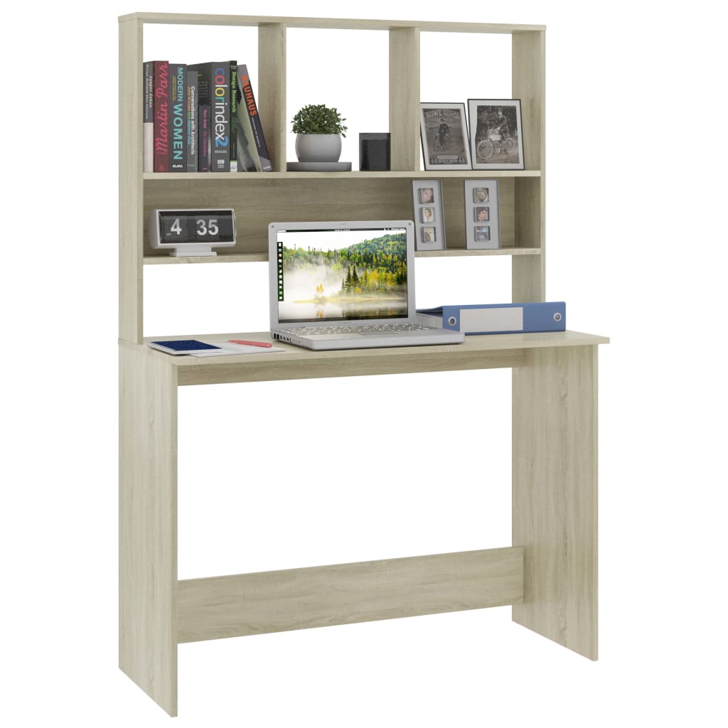 Bureau avec étagères Chêne sonoma 110 x 45 x 157 cm - XIOS