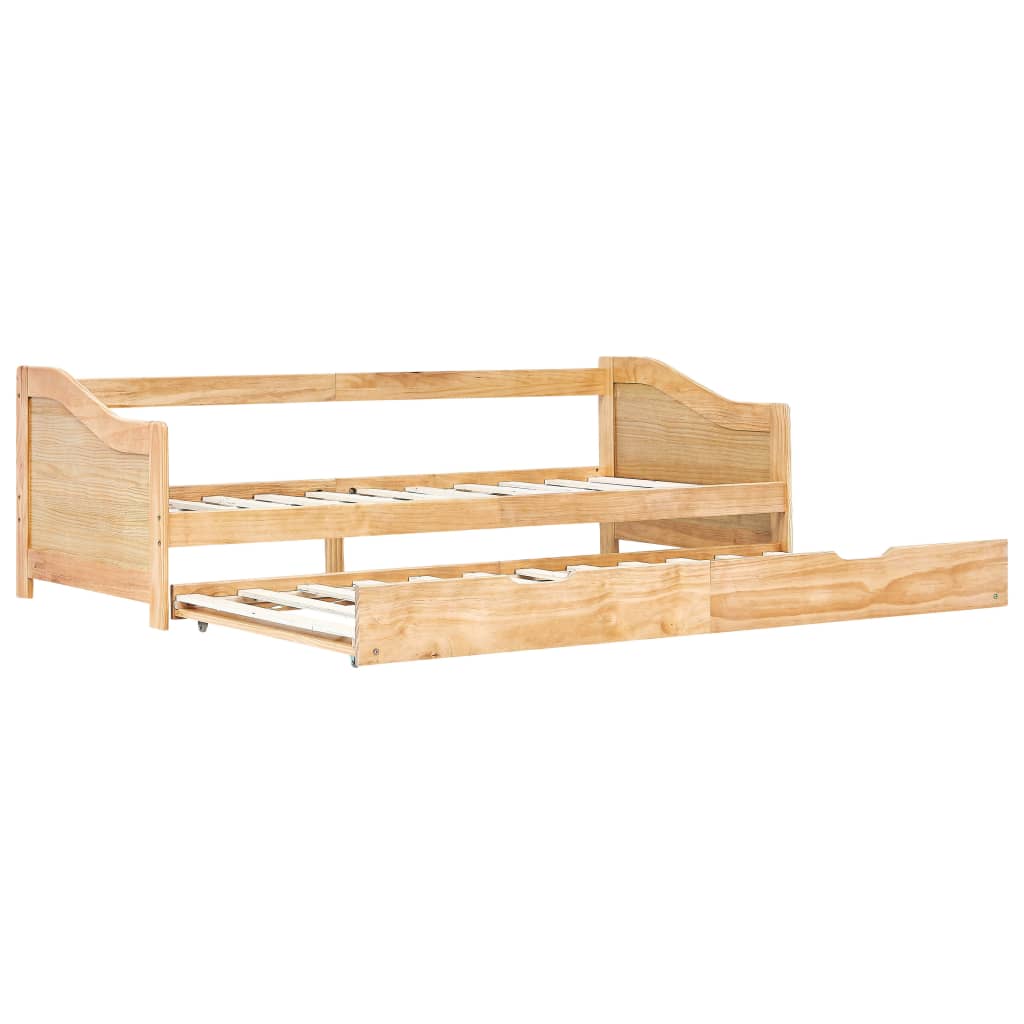 Cadre de lit extensible sans matelas bois de pin 90x200 cm - XIOS