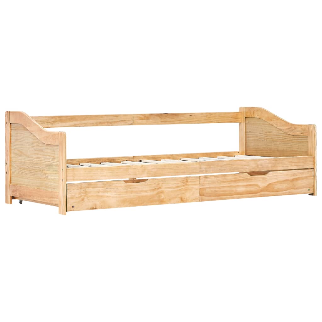Cadre de lit extensible sans matelas bois de pin 90x200 cm - XIOS