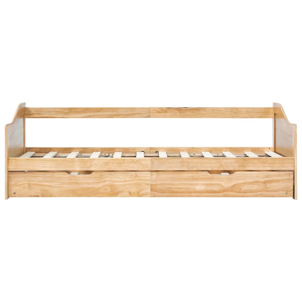 Cadre de lit extensible sans matelas bois de pin 90x200 cm - XIOS