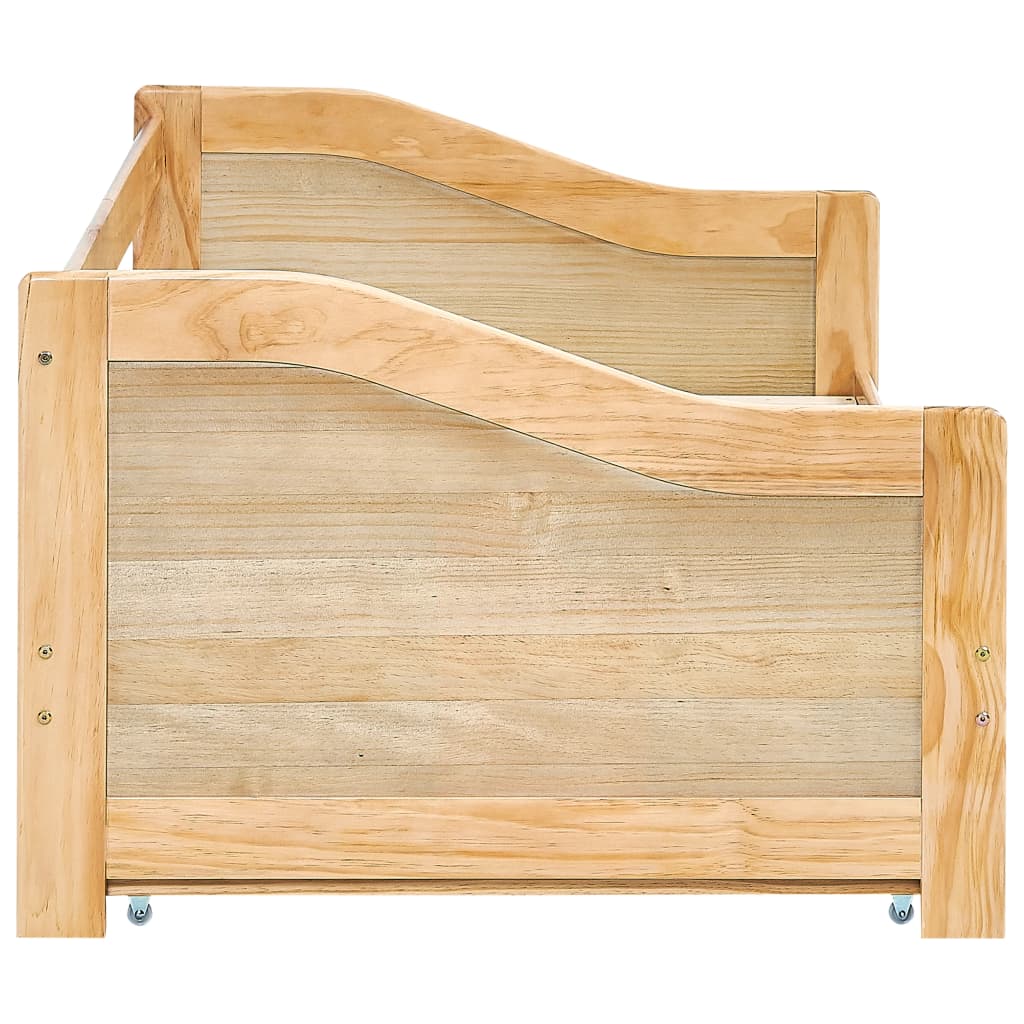 Cadre de lit extensible sans matelas bois de pin 90x200 cm - XIOS