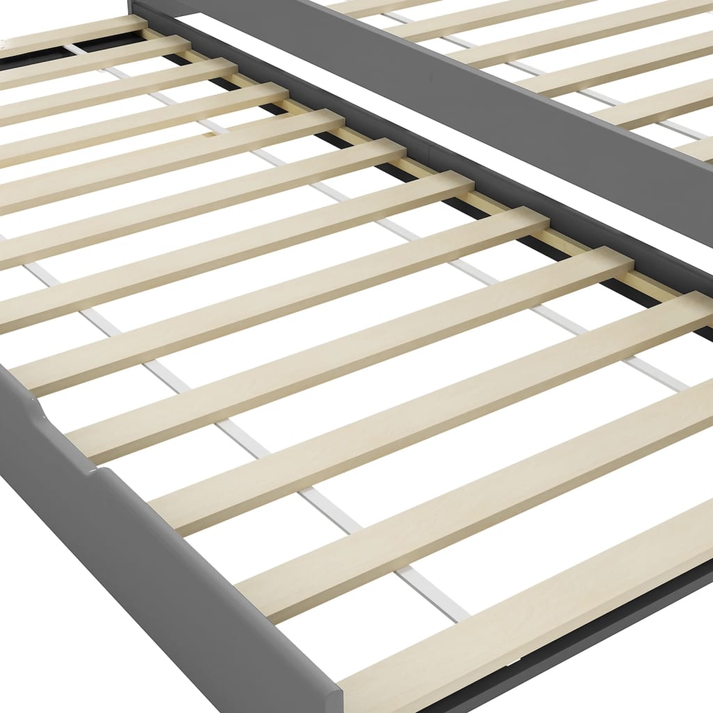 Cadre de lit extensible sans matelas gris 90x200 cm - XIOS