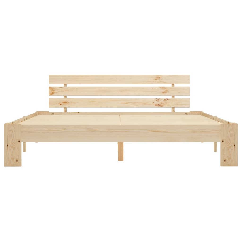 Cadre de lit sans matelas 160x200 cm bois massif de pin - XIOS