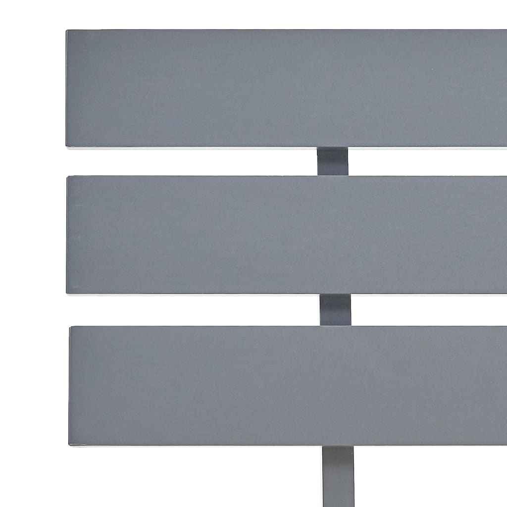Cadre de lit sans matelas gris bois de pin massif 90x200 cm - XIOS