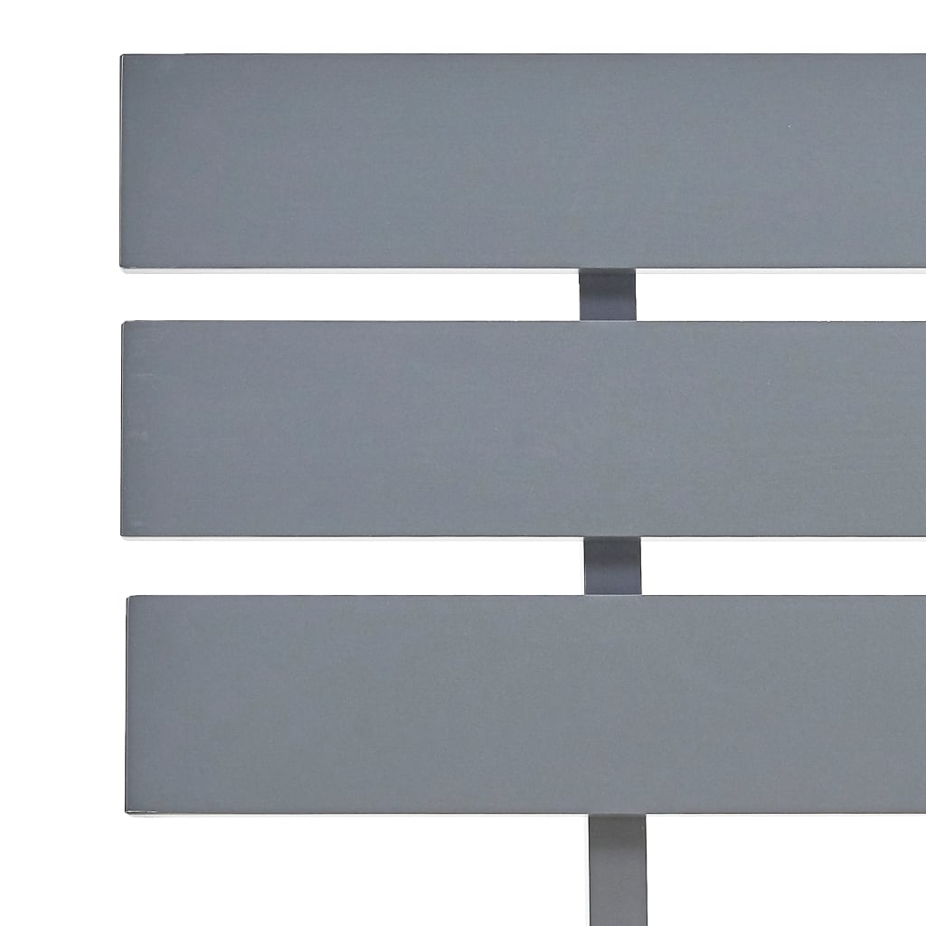 Cadre de lit sans matelas gris bois massif de pin 140x200 cm - XIOS