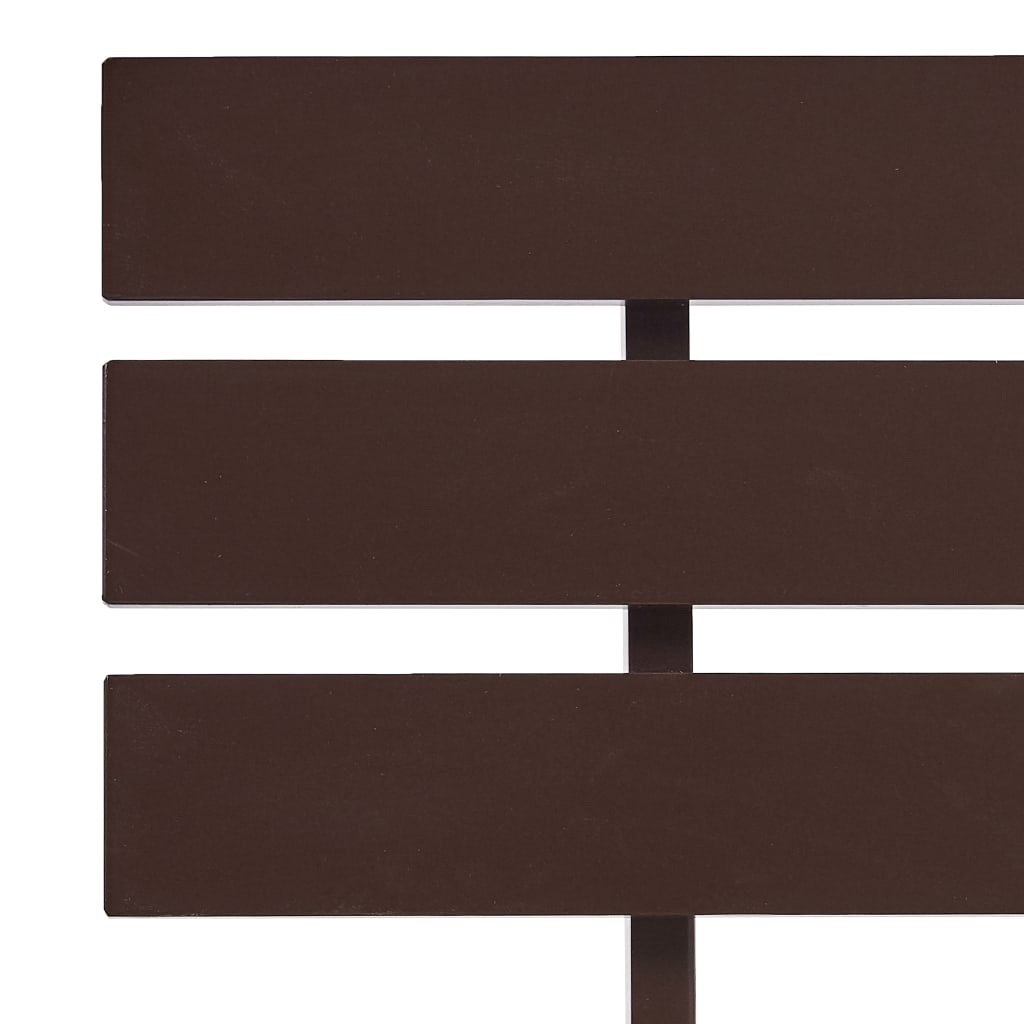 Cadre de lit sans matelas marron foncé 180x200 cm pin massif - XIOS