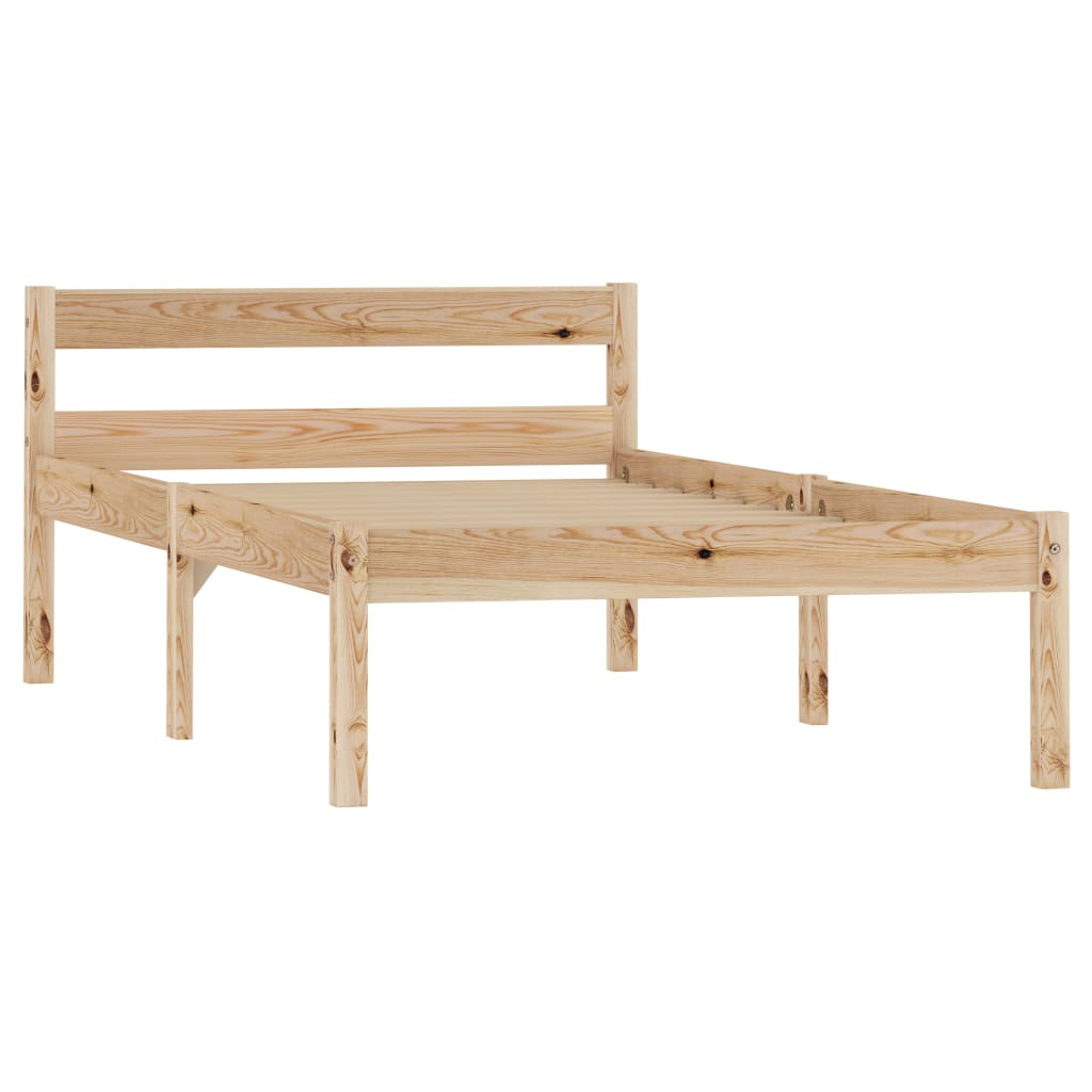 Cadre de lit sans matelas bois massif de pin 100x200 cm - XIOS