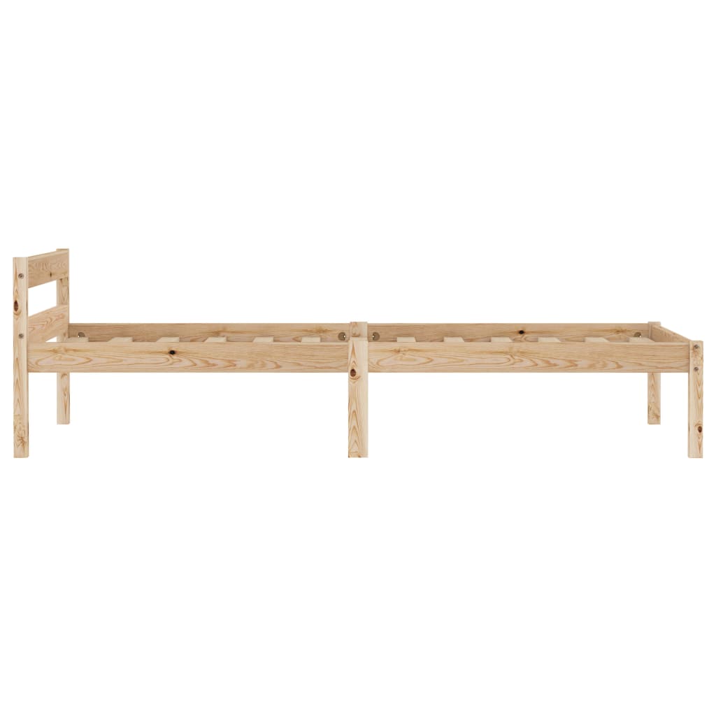 Cadre de lit sans matelas bois massif de pin 100x200 cm - XIOS