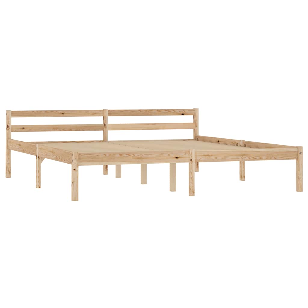 Cadre de lit sans matelas bois massif de pin 160x200 cm - XIOS