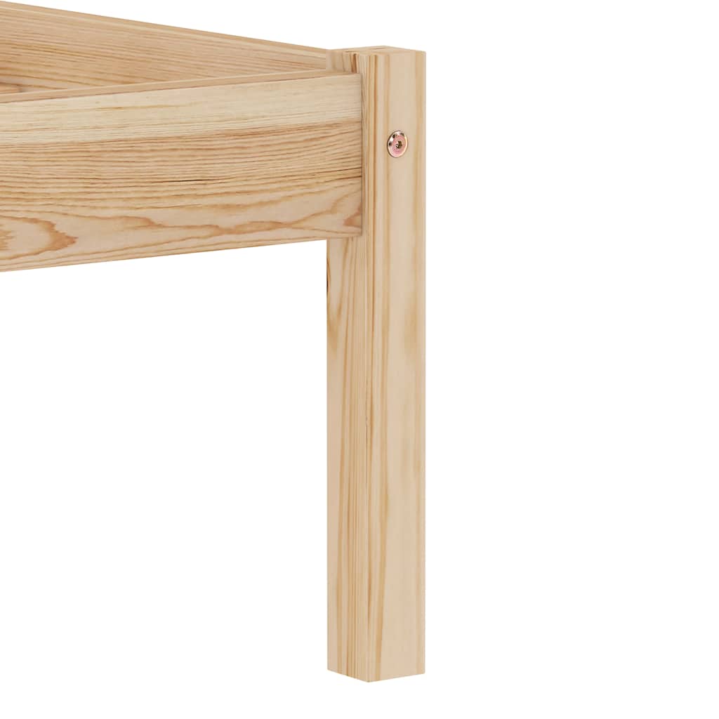 Cadre de lit sans matelas bois massif de pin 160x200 cm - XIOS