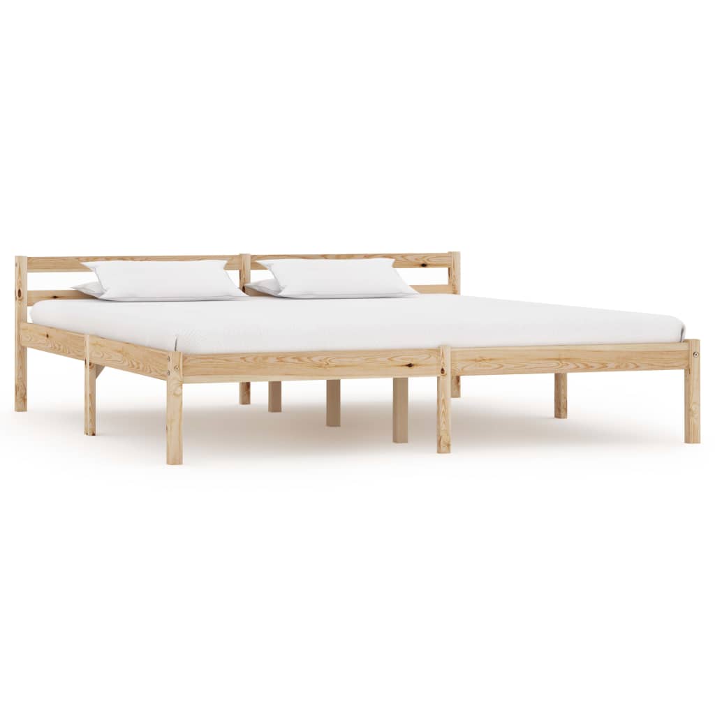 Cadre de lit sans matelas bois massif de pin 180x200 cm - XIOS