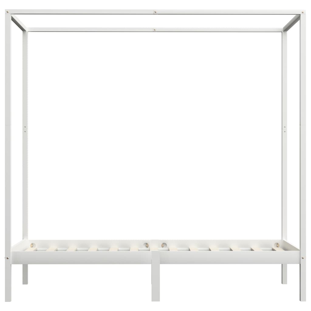 Cadre de lit à baldaquin sans matelas bois massif 100x200 cm - XIOS