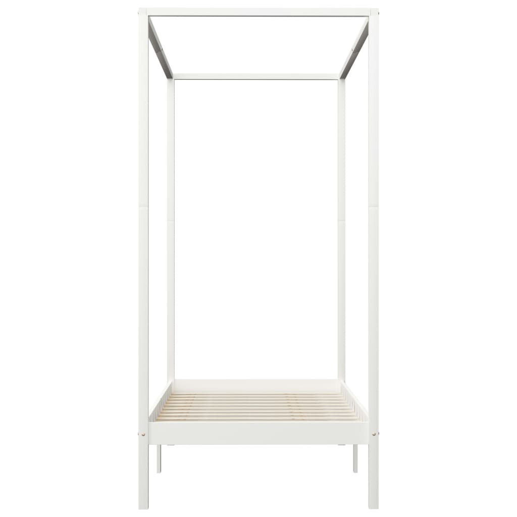 Cadre de lit à baldaquin sans matelas bois massif 100x200 cm - XIOS