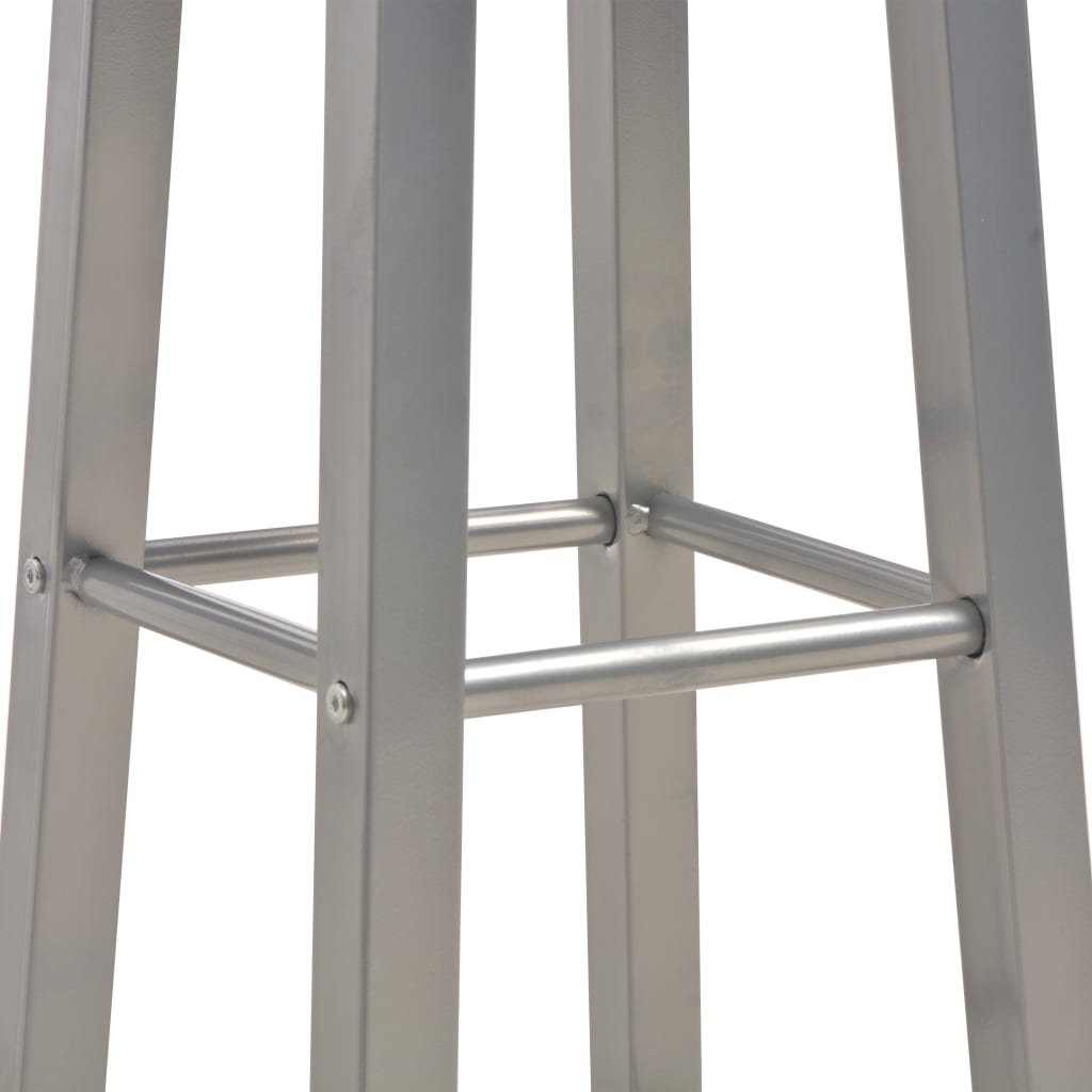 Tabourets de bar lot de 2 anthracite MDF - XIOS