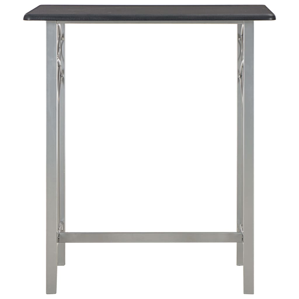 Ensemble de bar 3 pcs Bois et acier Noir - XIOS