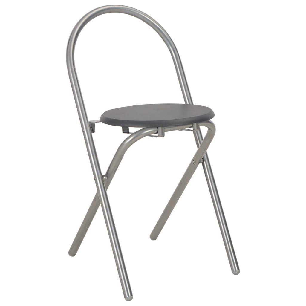 Ensemble à dîner pliant 3 pcs et étagère de rangement MDF acier - XIOS