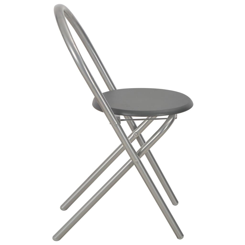 Ensemble à dîner pliant 3 pcs et étagère de rangement MDF acier - XIOS