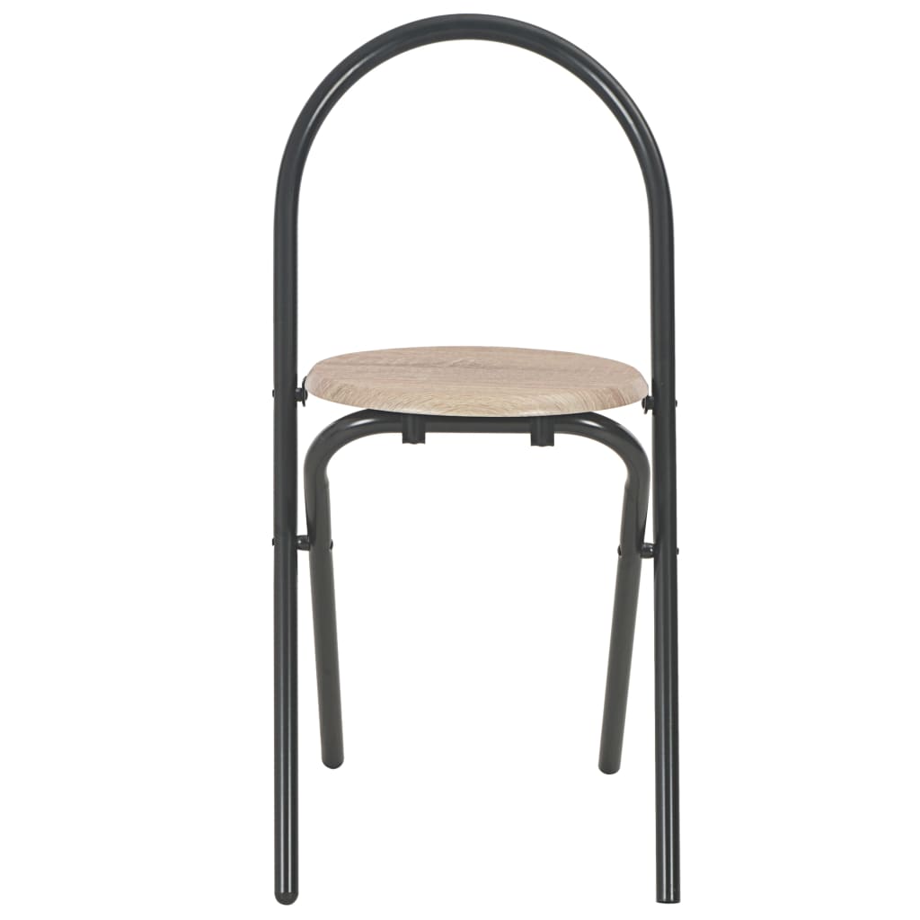 Ensemble à dîner pliant 3 pcs et étagère de rangement MDF acier - XIOS