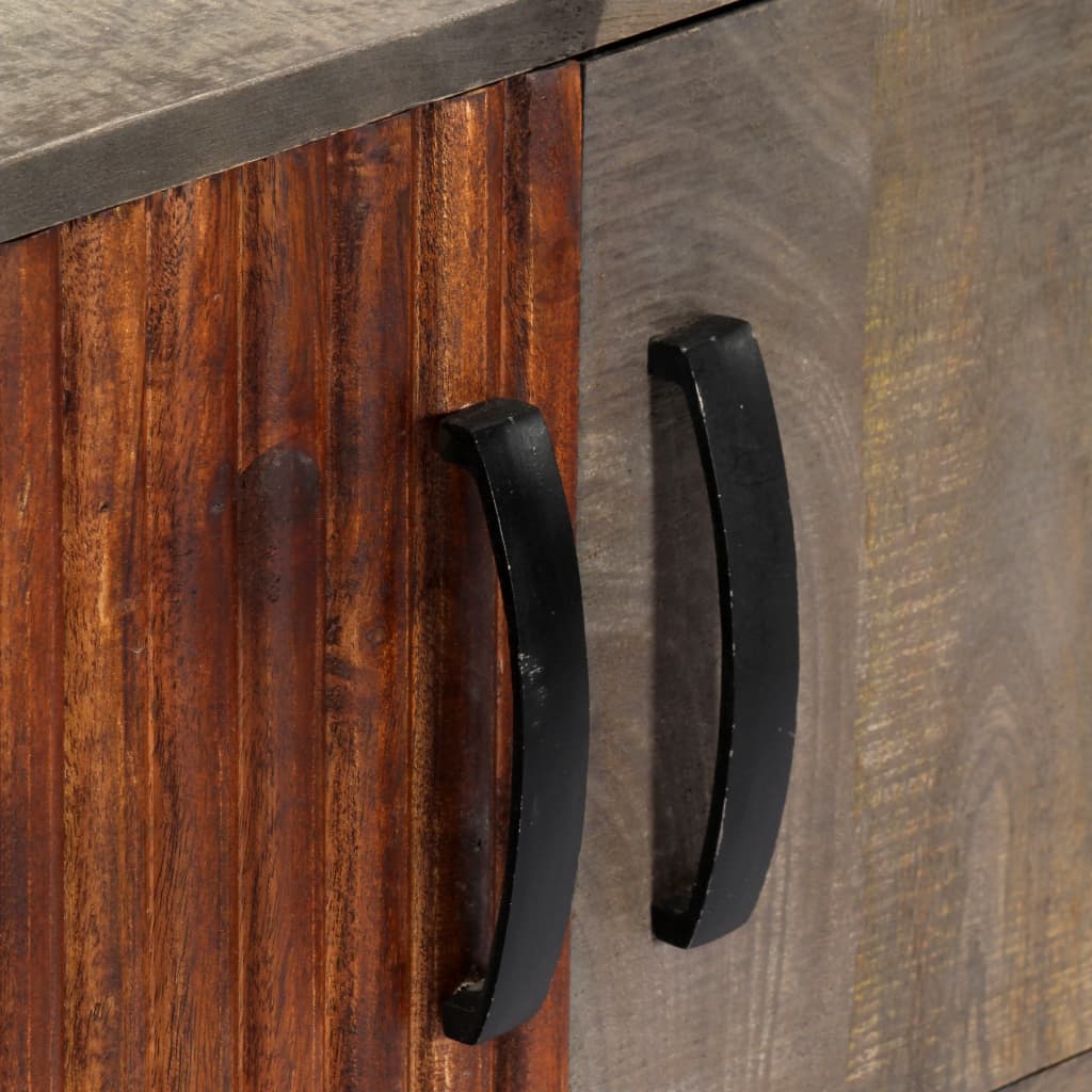 Table console Gris 120x35x75 cm Bois de manguier massif brut - XIOS