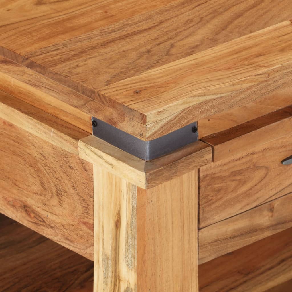 Table basse 110x52x45 cm Bois d'acacia solide - XIOS