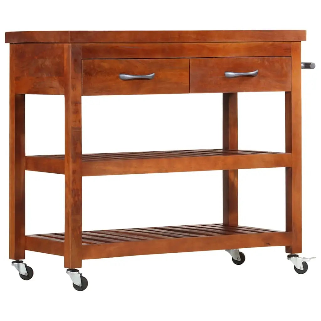 Chariot de cuisine 100x48x89 cm Bois d’acacia massif - XIOS