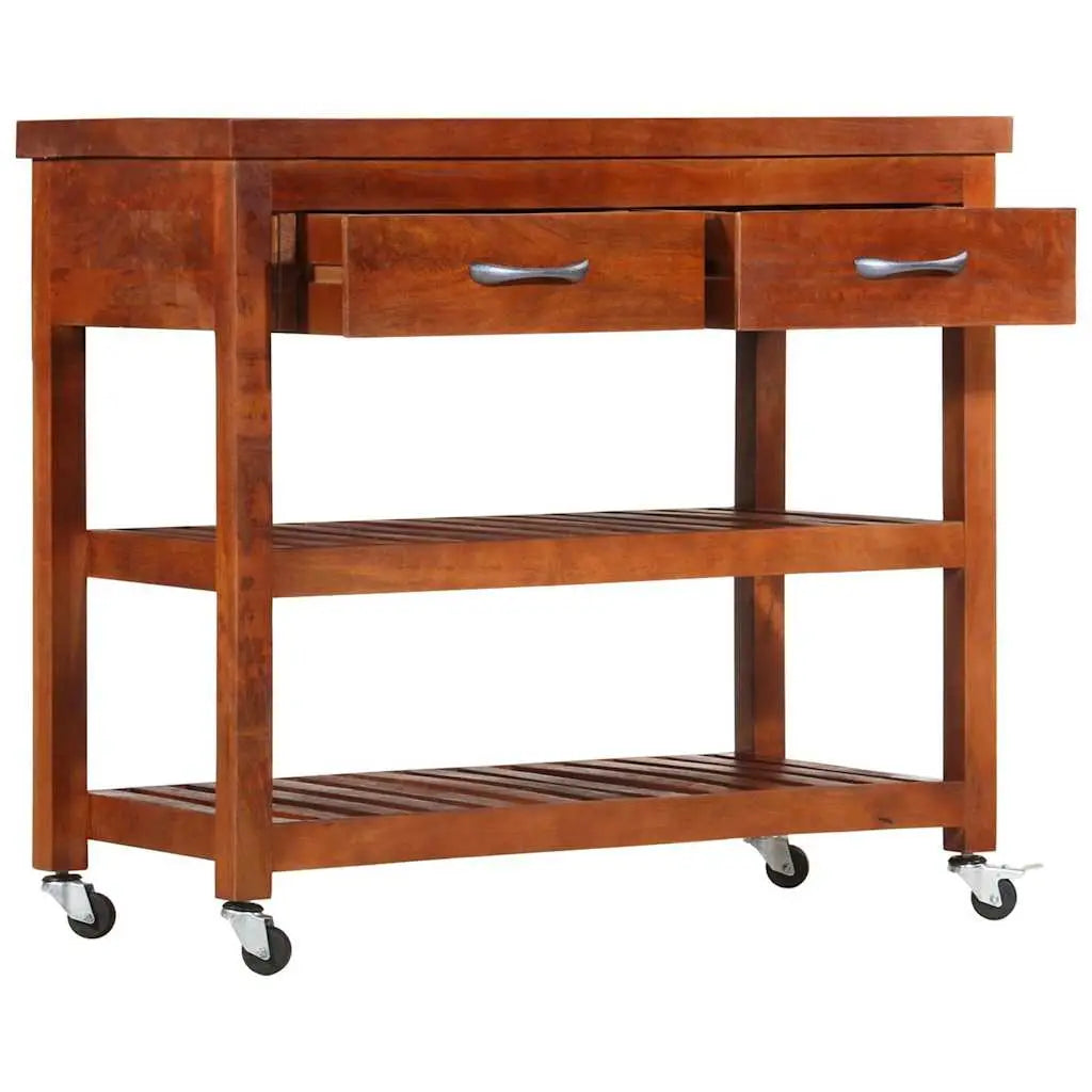 Chariot de cuisine 100x48x89 cm Bois d’acacia massif - XIOS