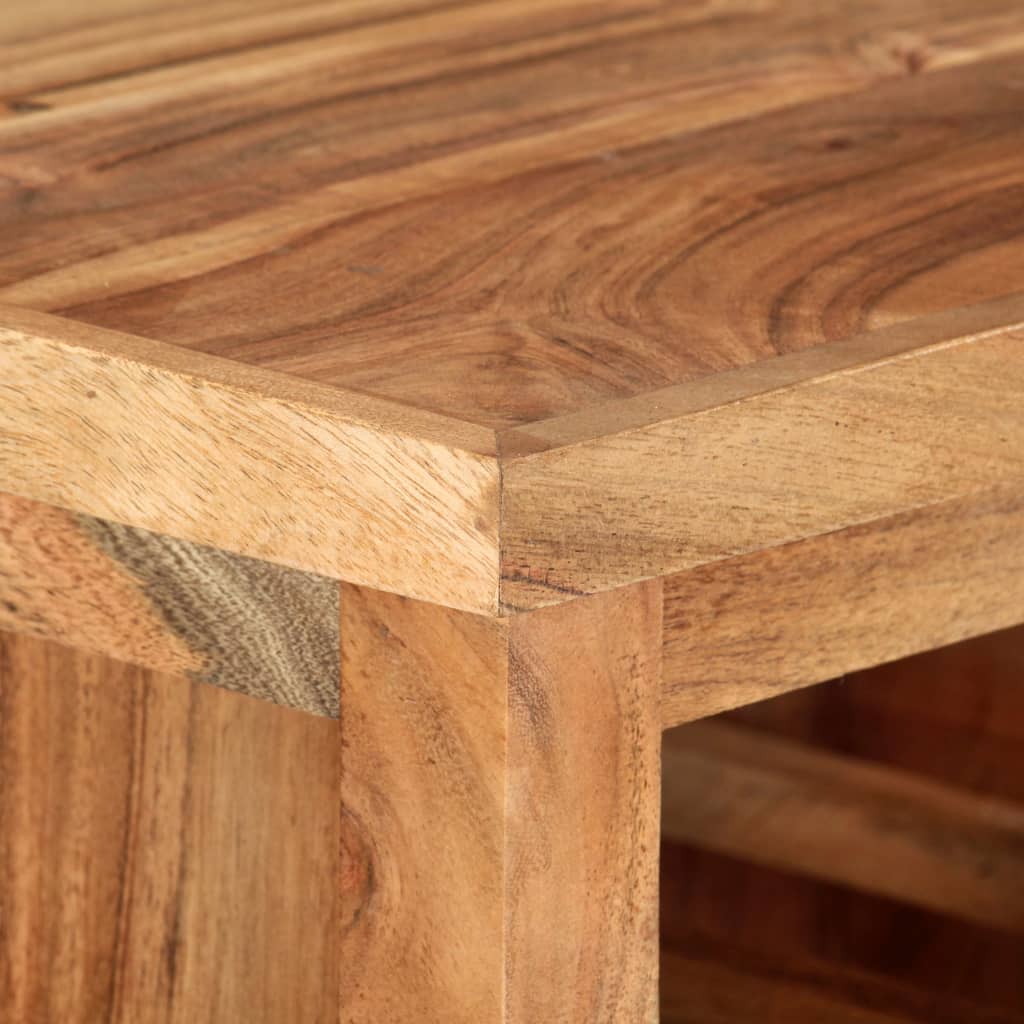 Chariot de cuisine 80x45x91 cm Bois d'acacia massif