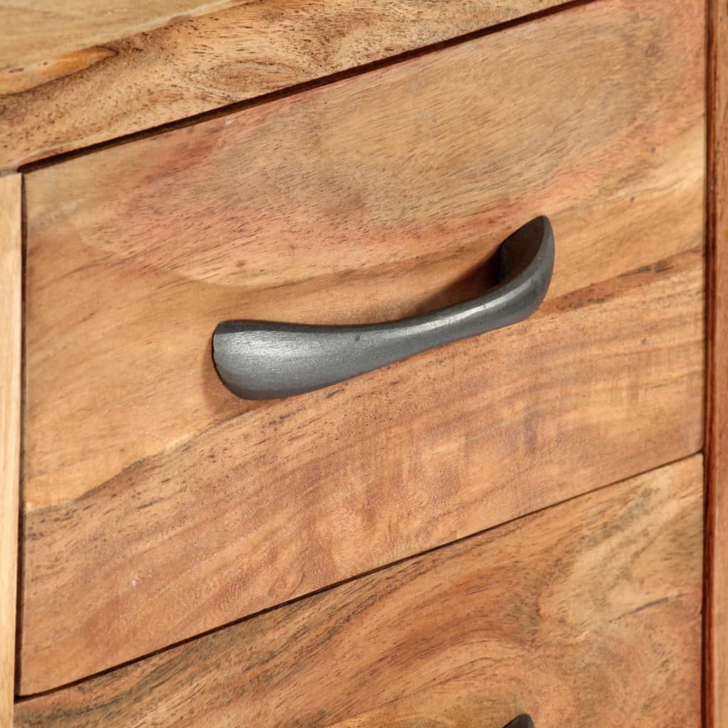Chariot de cuisine 80x45x91 cm Bois d'acacia massif