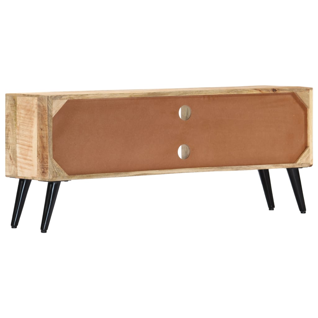 Meuble TV 115x30x47 cm Bois massif de manguier - XIOS
