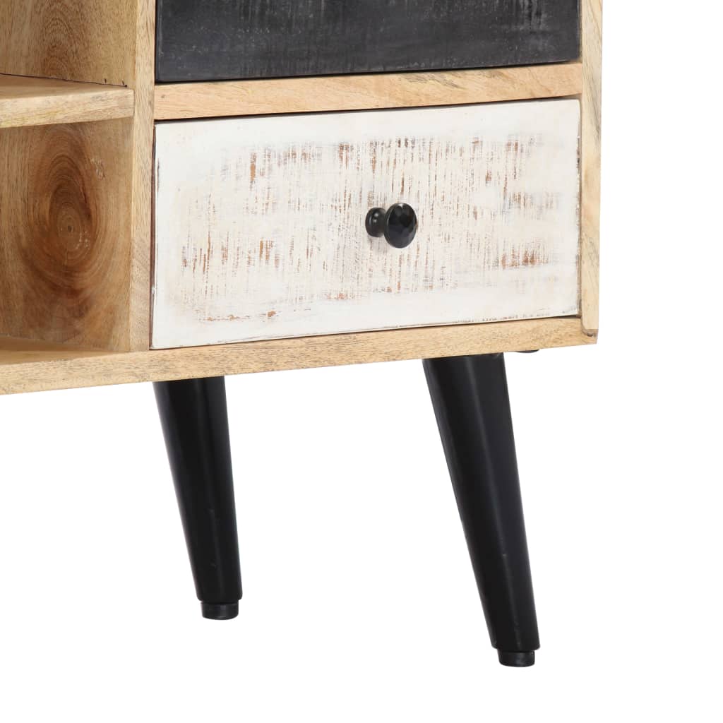 Meuble TV 115x30x47 cm Bois massif de manguier - XIOS