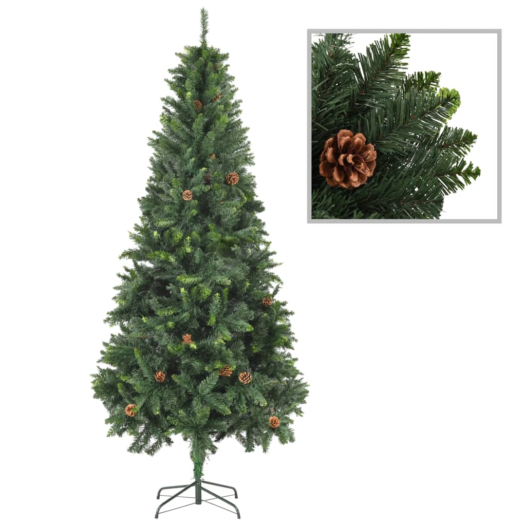 Sapin de Noël artificiel avec pommes de pin Vert 210 cm - XIOS