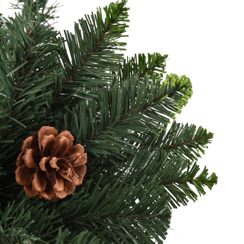 Sapin de Noël artificiel avec pommes de pin Vert 210 cm - XIOS