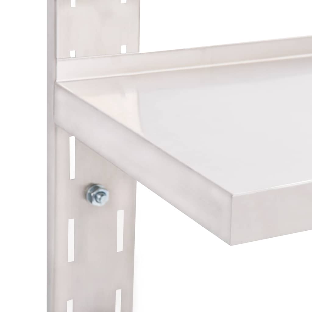 Étagère murale à 2 niveaux Acier inoxydable 100x30 cm - XIOS