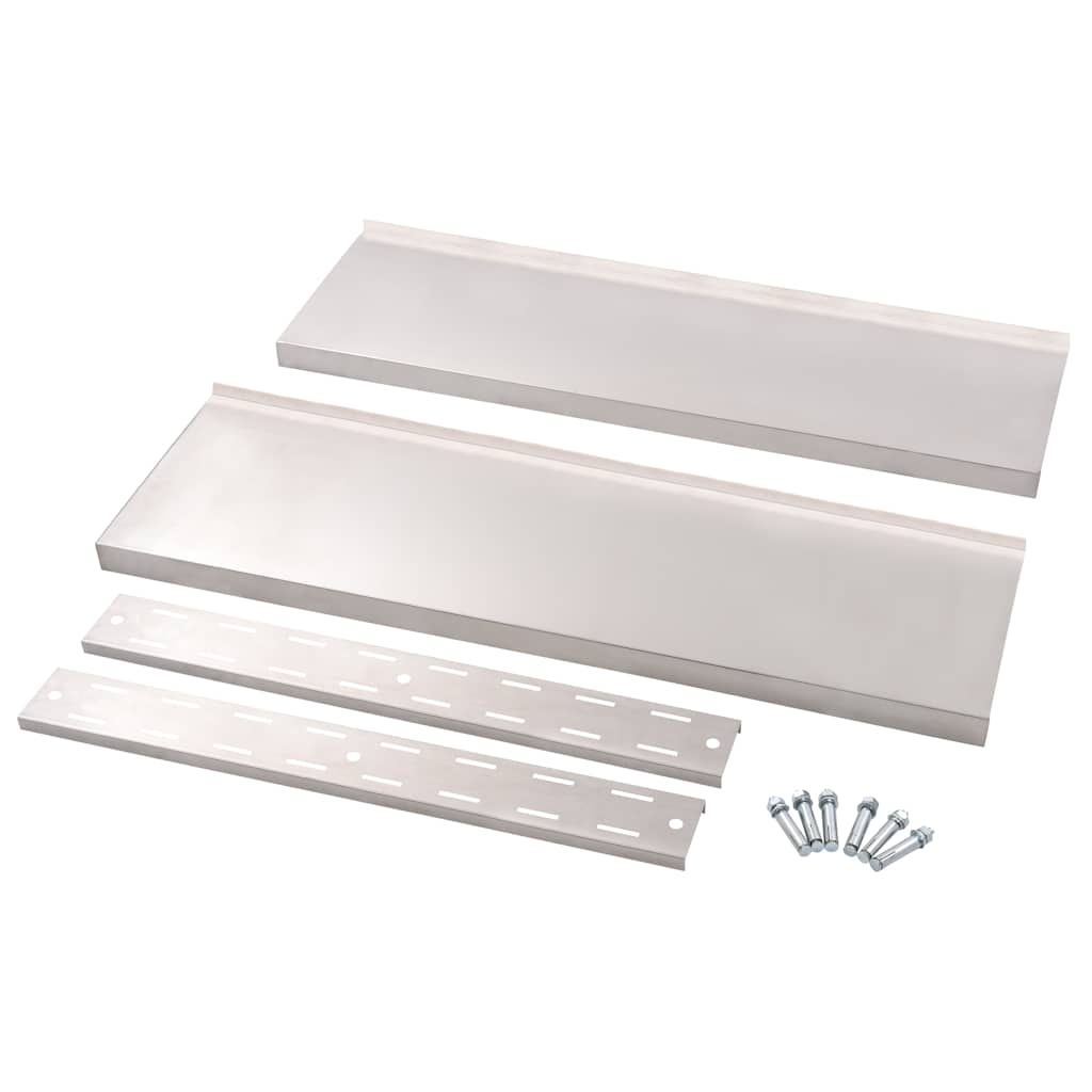 Étagère murale à 2 niveaux Acier inoxydable 100x30 cm - XIOS