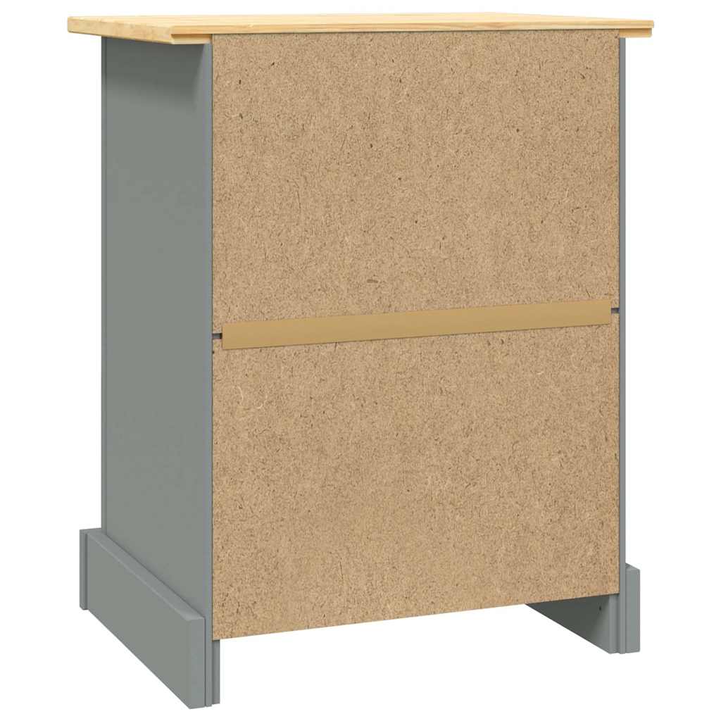 Table de chevet Gamme Corona pin mexicain Gris 53x39x67 cm - XIOS