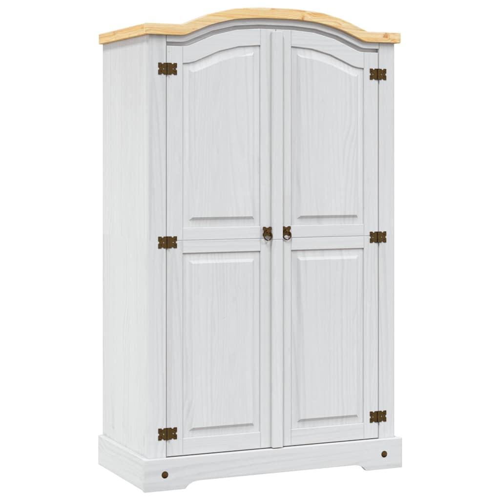 Garde-robe avec 2 portes Gamme Corona pin mexicain Blanc - XIOS