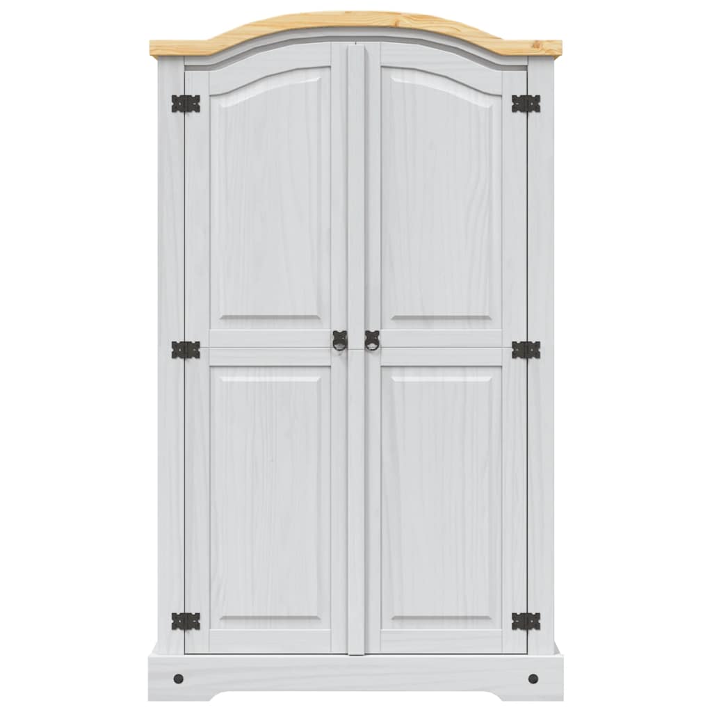 Garde-robe avec 2 portes Gamme Corona pin mexicain Blanc - XIOS